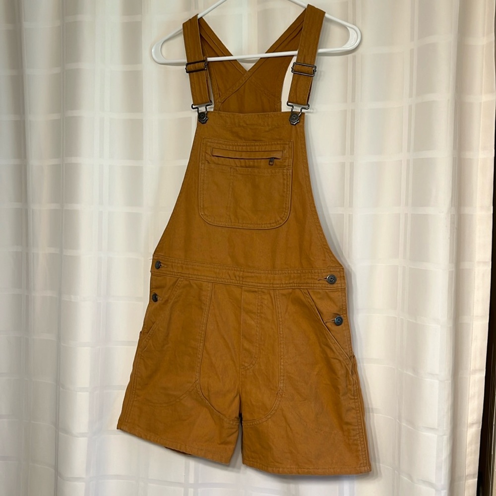 Patagonia Brown Tan Cargo Overall Shorts Durable Cotton